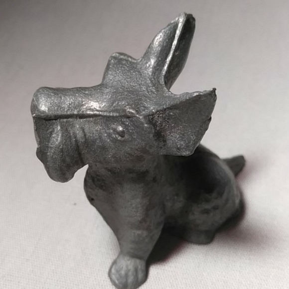 Vintage Metal Scotty Puppy Dog with Large Ears - Picture 6 of 7